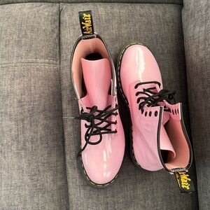 NWOT - Dr. Martens Pink Patent Leather 1460 Boot - Women's